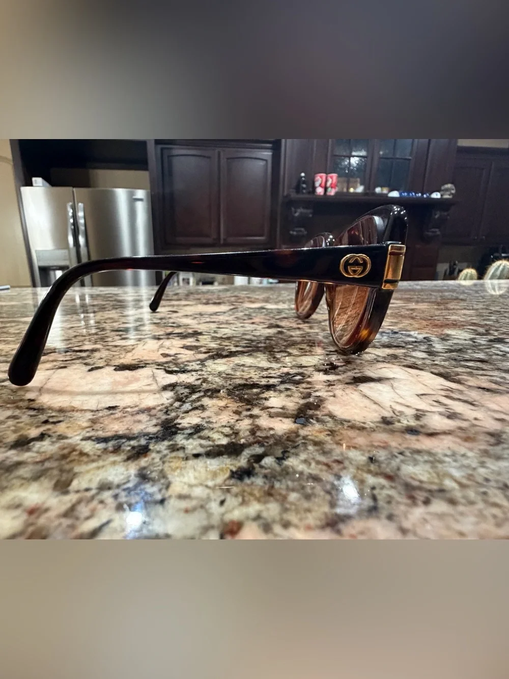 Gucci Women’s Oversized Tortoiseshell Prescription Sunglasses - Brown Lenses